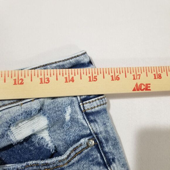 Vigoss Jeans Size 29/8 Royce 70s Stove Pipe Fray Hem Wide Leg High Rise Medium - Picture 11 of 14